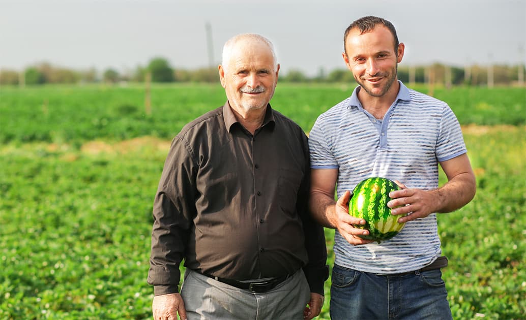 Farmers in the field